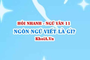 Ngôn ngữ Viết là gì? Đặc điểm cơ bản của ngôn ngữ Viết? Ngữ Văn lớp 11